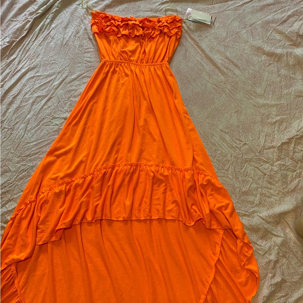 Size S orange bright neon dress.
